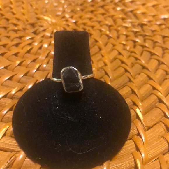 Sterling silver black tourmaline ring - Picture 7 of 10